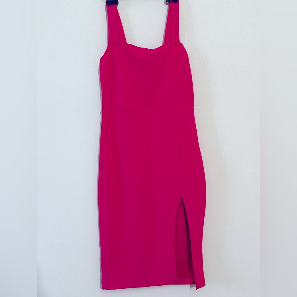 Slit knee length Bodycon Dress